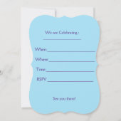 Party Einladung (Rückseite)