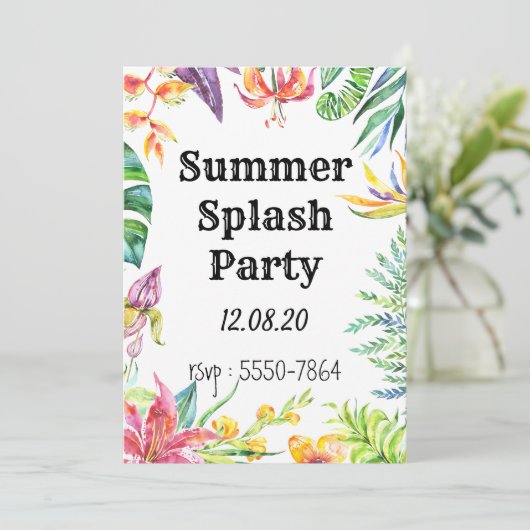 Party Einladung (Stehend Vorderseite)