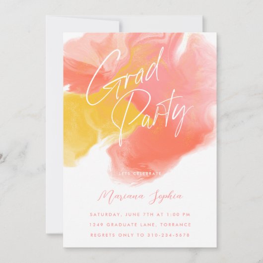 Party Einladung (Vorderseite)