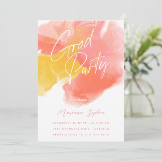 Party Einladung (Stehend Vorderseite)