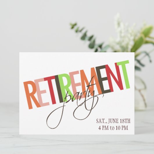 Party Einladung (Stehend Vorderseite)