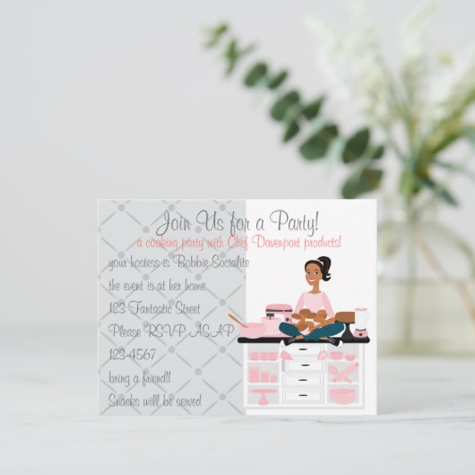 Party Einladung (Stehend Vorderseite)