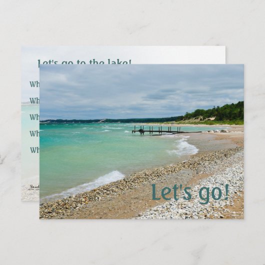 Party Einladung (Vorne/Hinten)