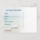 Party Einladung (Rückseite)