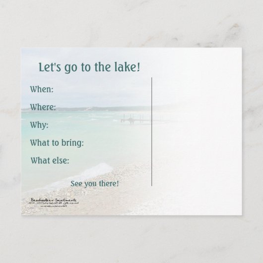 Party Einladung (Rückseite)