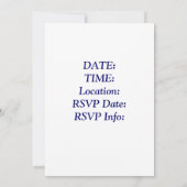 Party Einladung (Rückseite)