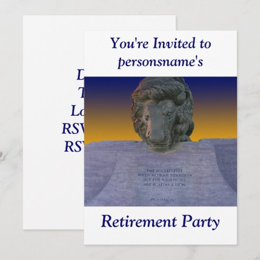 Party Einladung (Vorne/Hinten)