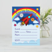 Party Einladung (Stehend Vorderseite)