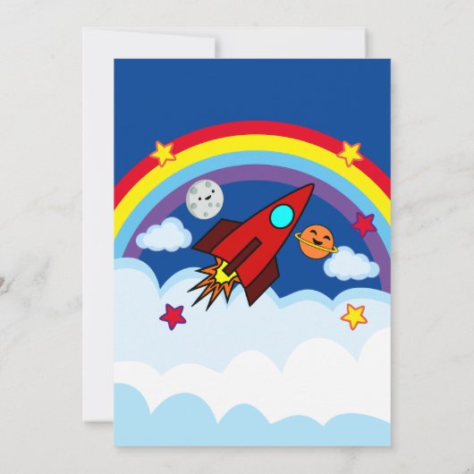 Party Einladung (Rückseite)