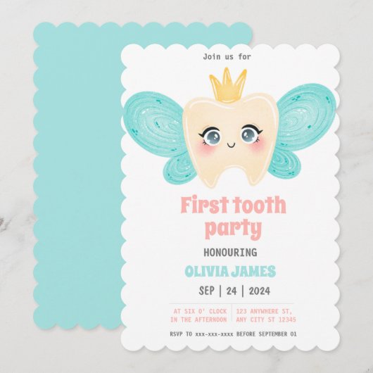 Party Einladung (Vorne/Hinten)