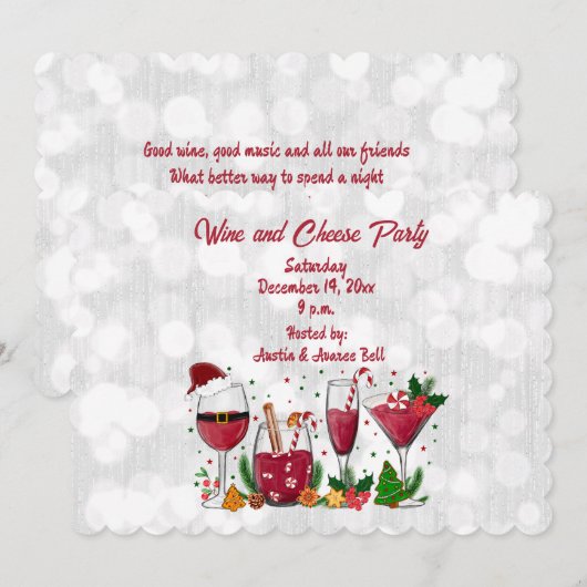 Party Einladung (Vorne/Hinten)