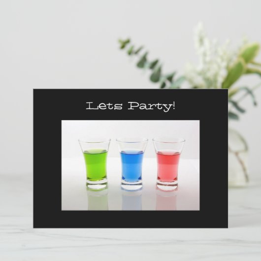 Party Einladung (Stehend Vorderseite)