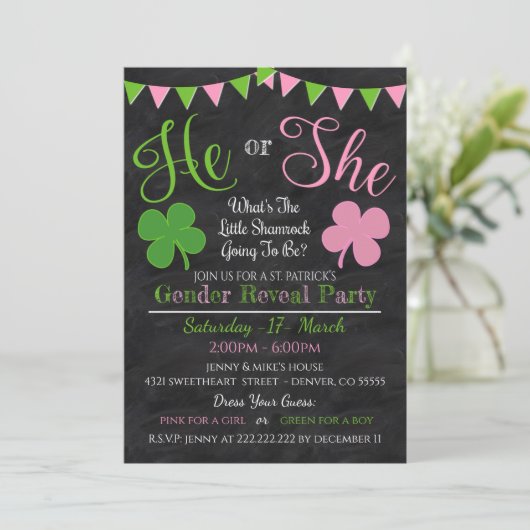 Party Einladung (Stehend Vorderseite)