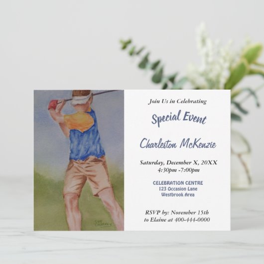 PARTY EINLADUNG (Stehend Vorderseite)