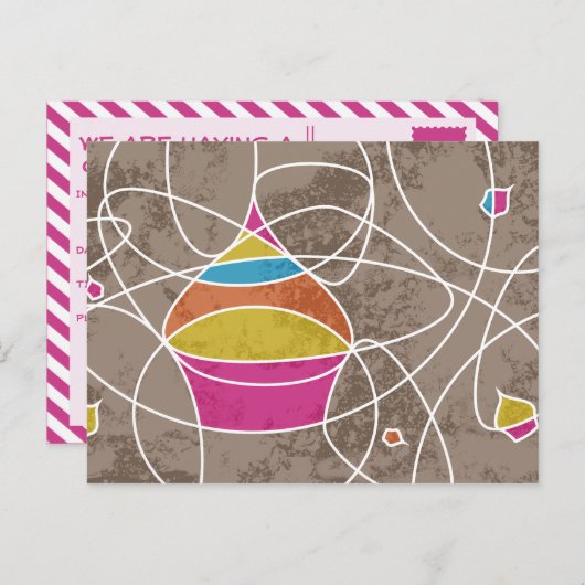 PARTY EINLADUNG (Vorne/Hinten)