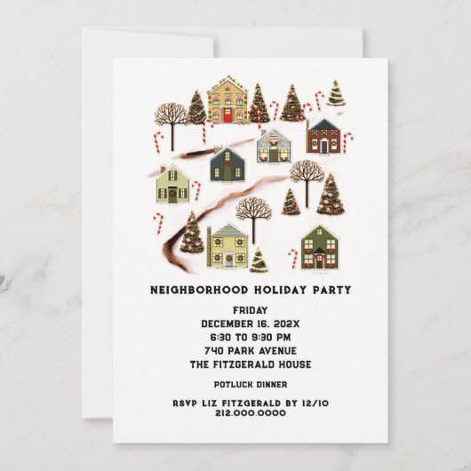 Party Einladung (Vorderseite)