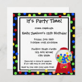 Party Einladung (Vorne/Hinten)