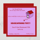 Party Einladung (Vorne/Hinten)