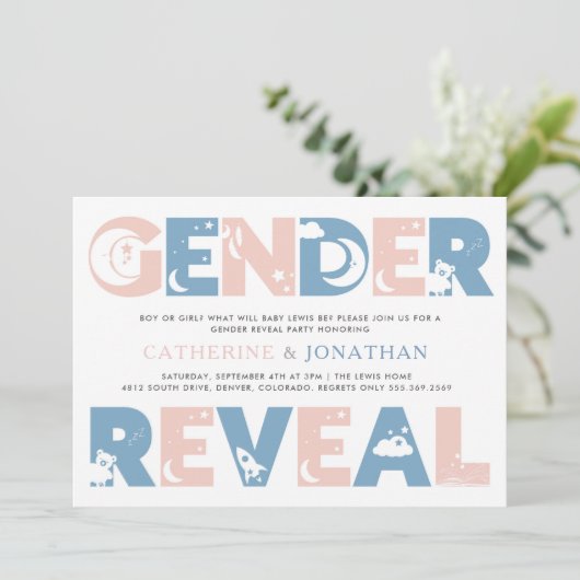 Party Einladung (Stehend Vorderseite)