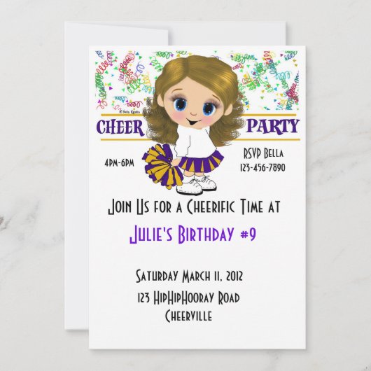 Party Einladung (Vorderseite)