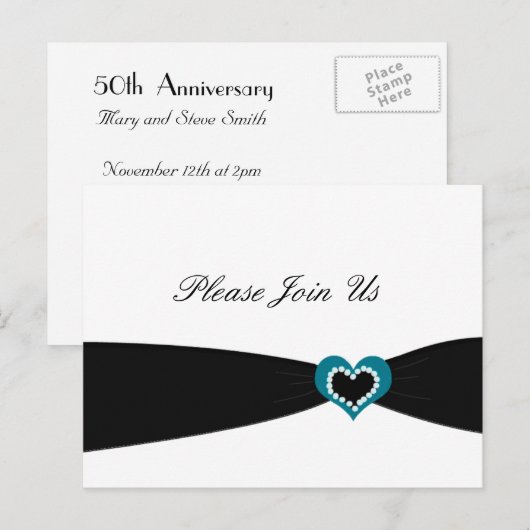 Party Einladung (Vorne/Hinten)