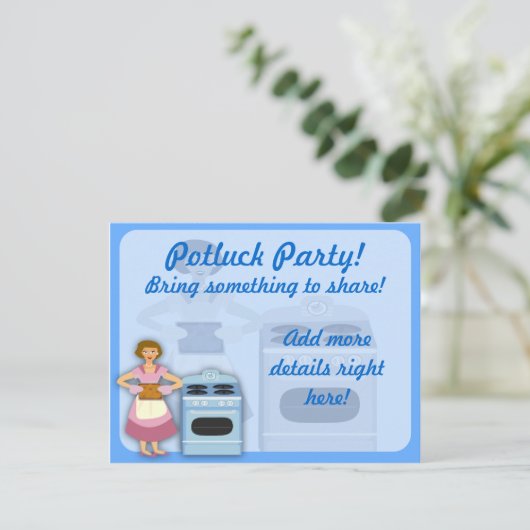 Party Einladung (Stehend Vorderseite)