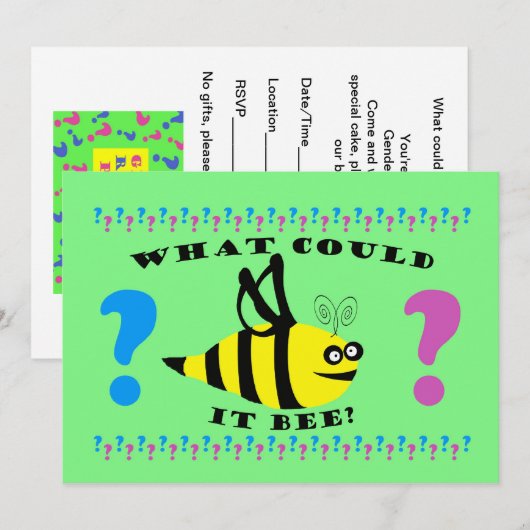 Party Einladung (Vorne/Hinten)