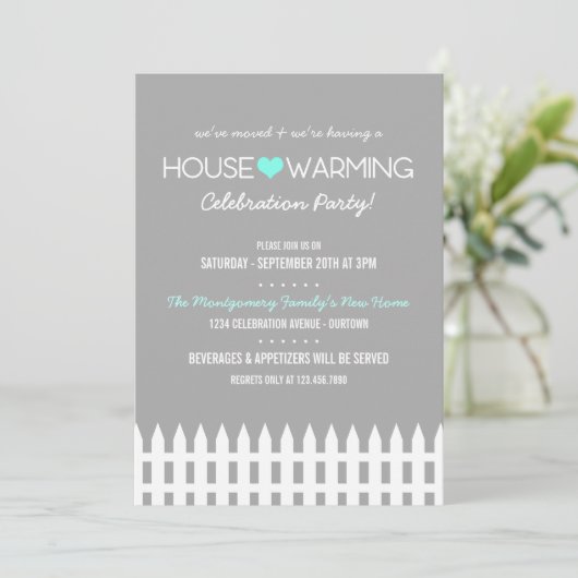 Party Einladung (Stehend Vorderseite)