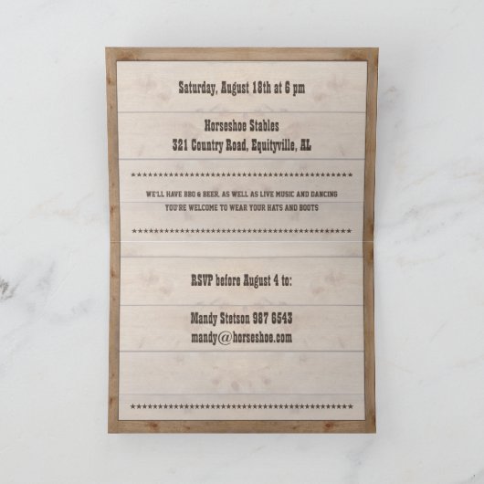 Party Einladung (Innenseite)