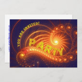 Party Einladung (Vorne/Hinten)