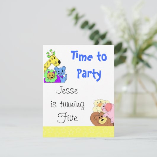 Party Einladung (Stehend Vorderseite)