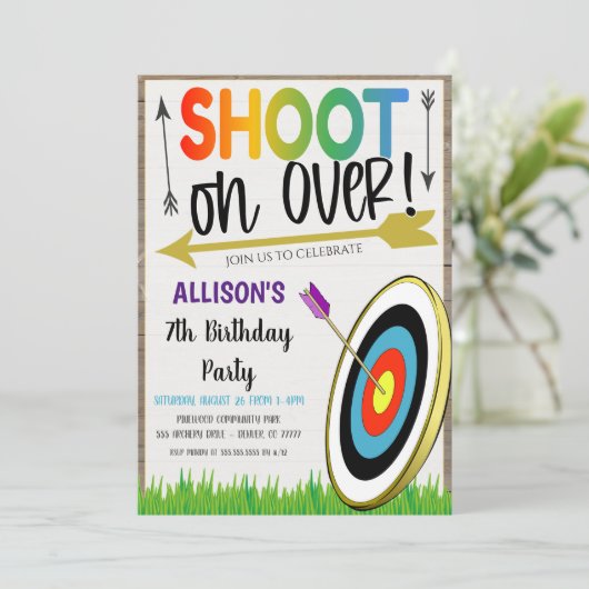 Party Einladung (Stehend Vorderseite)