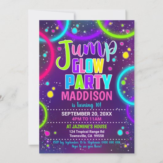 Party Einladung (Vorderseite)