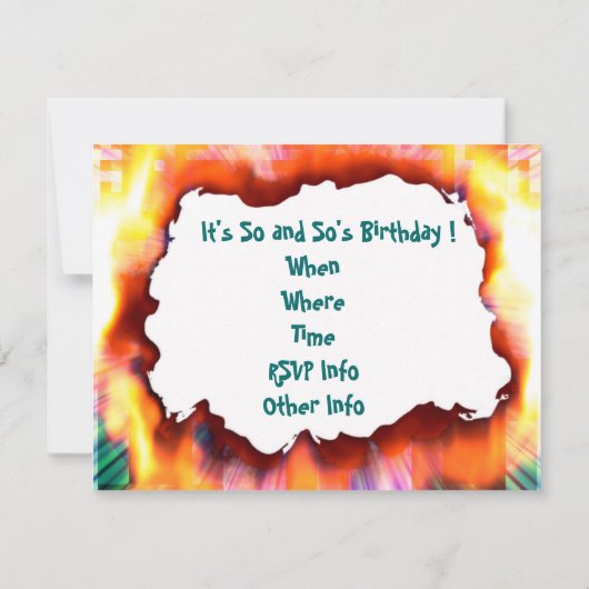 Party! Einladung (Rückseite)