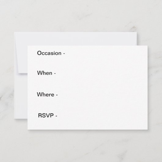 Party Einladung (Rückseite)