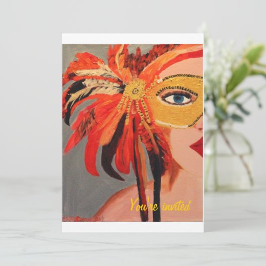 Party Einladung (Stehend Vorderseite)