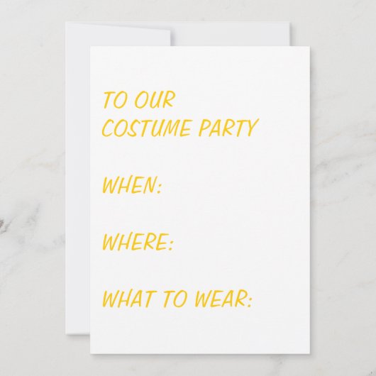 Party Einladung (Rückseite)