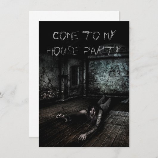 Party Einladung (Vorne/Hinten)