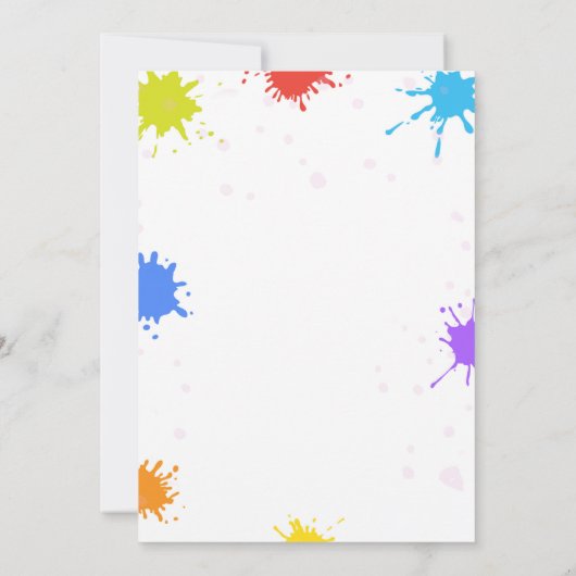 Party Einladung (Rückseite)