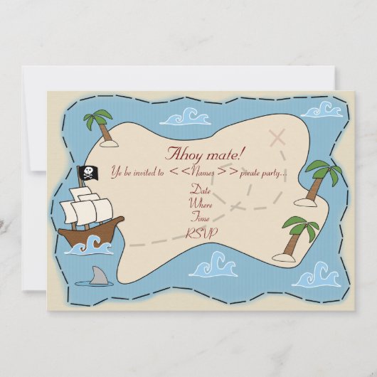 Party Einladung (Vorderseite)