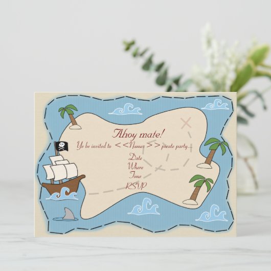 Party Einladung (Stehend Vorderseite)