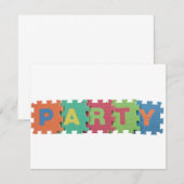 Party Einladung (Vorne/Hinten)
