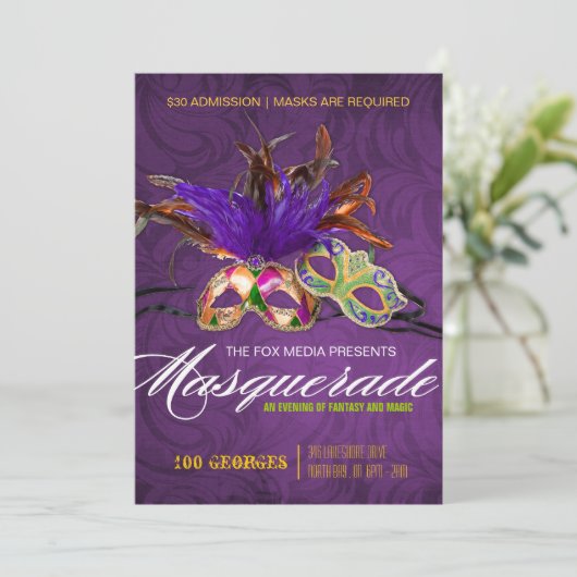 Party Einladung (Stehend Vorderseite)