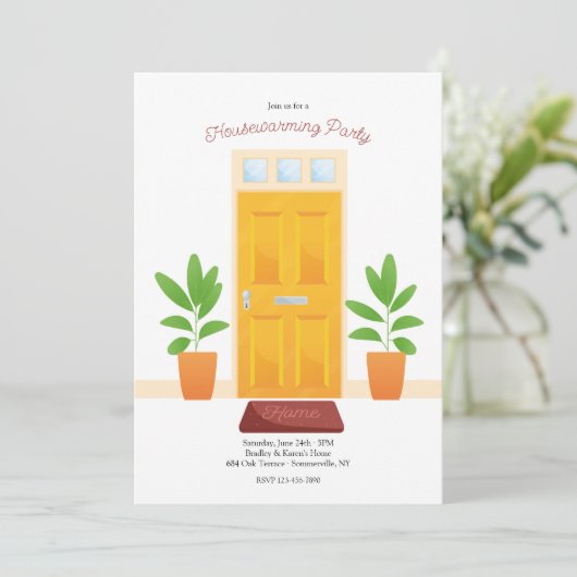 Party Einladung (Stehend Vorderseite)