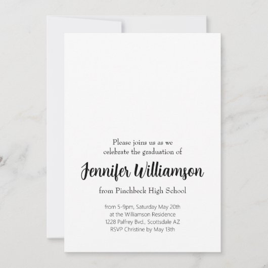 Party Einladung (Vorderseite)