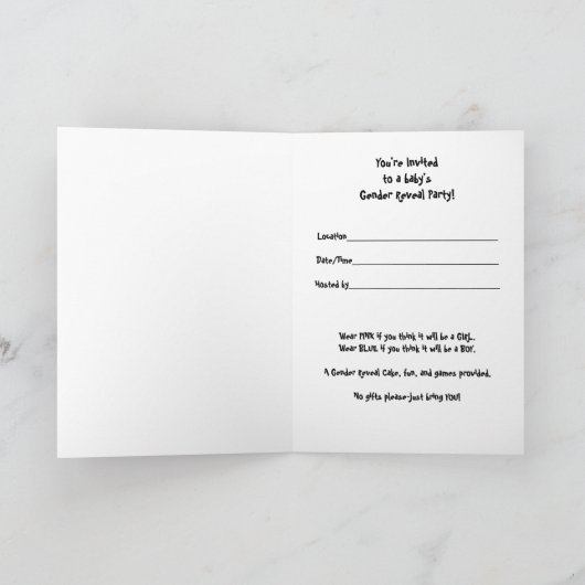 Party Einladung (Innenseite)