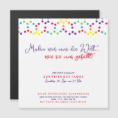 Party Einladung (Vorne/Hinten)