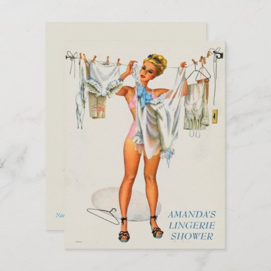 Party Einladung (Vorne/Hinten)