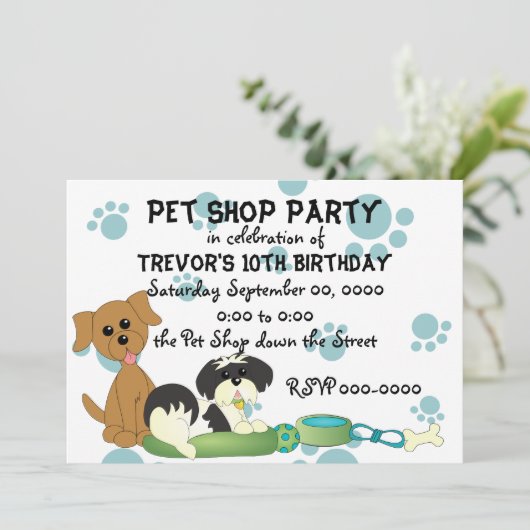 Party Einladung (Stehend Vorderseite)