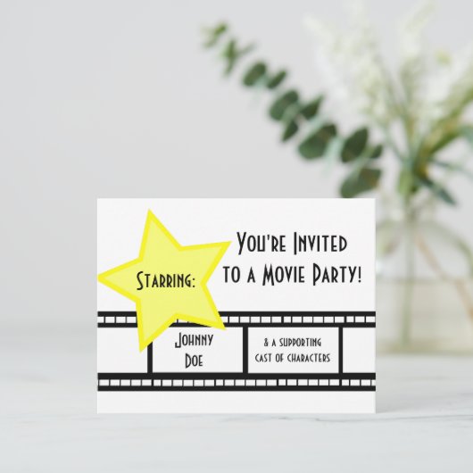 Party Einladung (Stehend Vorderseite)